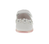 KID'S SHOES WHITE PU/LEATHER FLATS CUTY-22