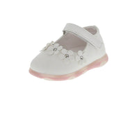 KID'S SHOES WHITE PU/LEATHER FLATS CUTY-22