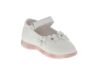 KID'S SHOES WHITE PU/LEATHER FLATS CUTY-22