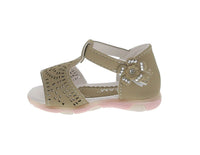 KID'S SHOES BEIGE SUEDE SANDALS CUTY-28