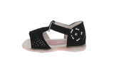 KID'S SHOES BLACK SUEDE SANDALS CUTY-28