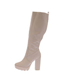 WOMAN'S SHOES IVORY PU BOOTS DALE-25