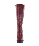 WOMAN'S SHOES WINE PAT BOOTS DALE-25