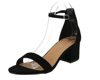 WOMAN'S SHOES BLACK SUEDE HEELS DARCIE-1