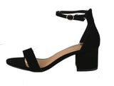 WOMAN'S SHOES BLACK SUEDE HEELS DARCIE-1