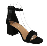 WOMAN'S SHOES BLACK SUEDE HEELS DARCIE-1