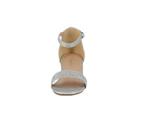 KID'S SHOES SILVER GLITTER HEELS DARCIE-1K