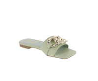 WOMAN'S SHOES LIGTH GREEN PU SANDALS DARLENE