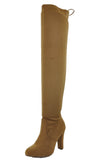 WOMAN'S SHOES TAN SUEDE BOOTS DASIA-H1