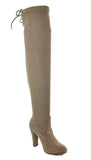 WOMAN'S SHOES TAUPE SUEDE BOOTS DASIA-H1