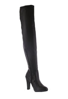 WOMAN'S SHOES BLACK PU BOOTS DASIA-H9