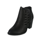 WOMAN'S SHOES BLACK PU BOOTIES DAVE-55