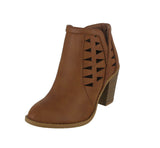 WOMAN'S SHOES TAN PU BOOTIES DAVE-55