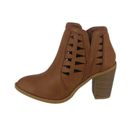 WOMAN'S SHOES TAN PU BOOTIES DAVE-55