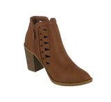 WOMAN'S SHOES TAN PU BOOTIES DAVE-55