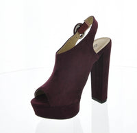 WOMAN'S SHOES WINE SUEDE HEELS DEARLY-07