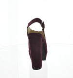 WOMAN'S SHOES WINE SUEDE HEELS DEARLY-07