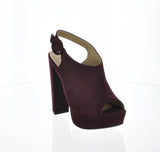 WOMAN'S SHOES WINE SUEDE HEELS DEARLY-07