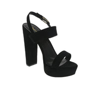 WOMAN'S HEELS BLACK SUEDE PU DEARLY-08