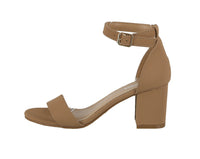 WOMEN'S SHOES TAN SUEDE HEELS DELIA-1