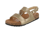 WOMAN'S SHOES GOLD PU LEATHER SANDALS DELTA-21