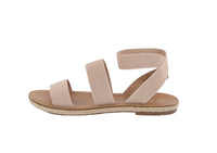 WOMAN'S SHOES CAMEL FABRIC SANDALS DEVIDE