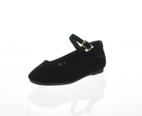 KID'S SHOES BLACK PU FLATS DIANE-29K