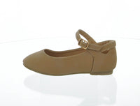 KID'S SHOES TAN PU FLATS DIANE-29K