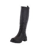 WOMAN'S BOOTS BLACK PU DINO-1