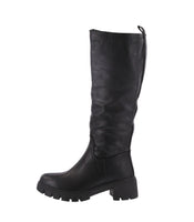 WOMAN'S BOOTS BLACK PU DINO-1