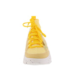 WOMAN'S SHOES YELLOW NUB/FABRIC TENNIS SNEAKERS DISH-81