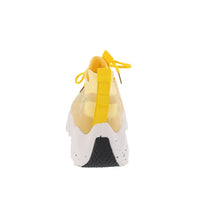 WOMAN'S SHOES YELLOW NUB/FABRIC TENNIS SNEAKERS DISH-81