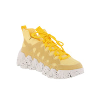 WOMAN'S SHOES YELLOW NUB/FABRIC TENNIS SNEAKERS DISH-81