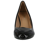 WOMAN'S SHOES BLACK CHAROL WEDGE DORIS-22