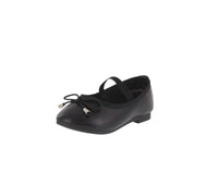 BABY'S SHOES BLACK PU FLATS DOROTHY-1A