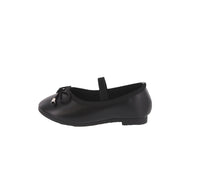 BABY'S SHOES BLACK PU FLATS DOROTHY-1A
