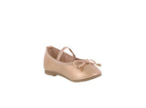 BABY'S SHOES ROSE GOLD PU FLATS DOROTHY-1A