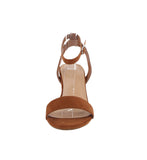 WOMEN'S SHOES TAN SUEDE HEELS DOVER