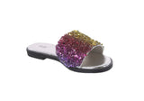 WOMAN'S SHOES RAINBOW GLITTER PU SANDALS DREAM