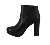 WOMAN'S SHOES BLACK PU BOOTIES DURING-S