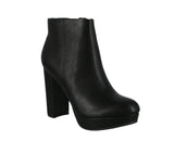 WOMAN'S SHOES BLACK PU BOOTIES DURING-S