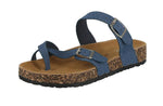 WOMAN'S SHOES DENIM FABRIC SANDALS ELENA