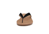 WOMAN'S SHOES BLACK NUB SANDALS ELLA