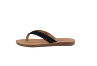 WOMAN'S SHOES BLACK NUB SANDALS ELLA