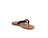 WOMAN'S SHOES BLACK NUB SANDALS ELLA