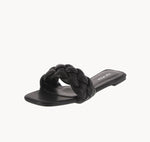 WOMAN'S SHOES BLACK PU SANDALS ELLE-1