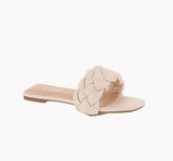 WOMAN'S SHOES IVORY PU SANDALS ELLE-1