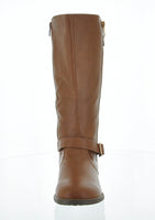 WOMAN'S SHOES TAN PU BOOTS ELVA-23