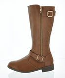 WOMAN'S SHOES TAN PU BOOTS ELVA-23