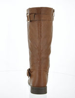 WOMAN'S SHOES TAN PU BOOTS ELVA-23